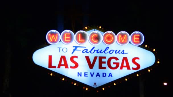 Welcome to Las Vegas — Stock Video