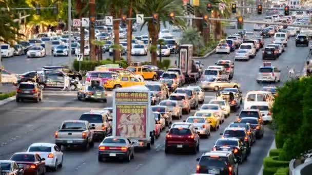 Las Vegas Strip Day — Stok Video