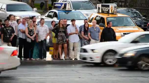 Las Vegas Strip dag woon-werkverkeer — Stockvideo