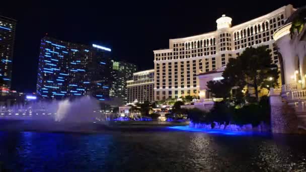 Víz Bellagio Térkép - Las Vegas — Stock videók