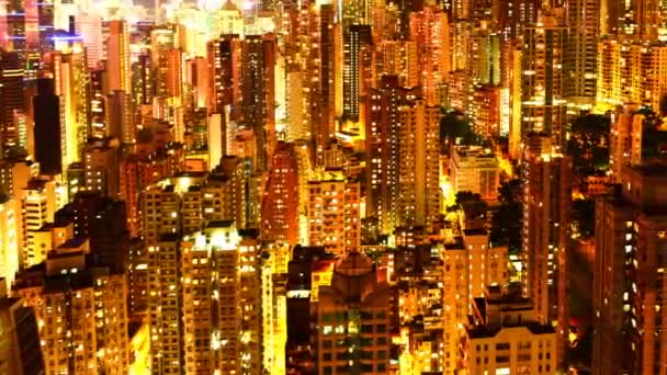 Hong Kong Skyline och Victoria Harbour — Stockvideo