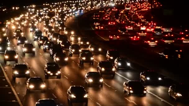 ロサンゼルスの高速道路交通 — ストック動画