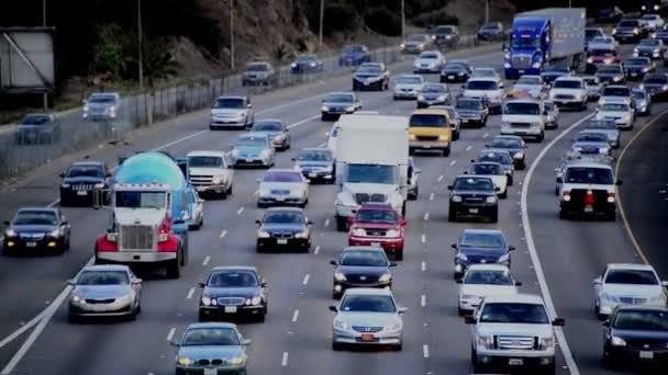 ロサンゼルスの高速道路交通 — ストック動画