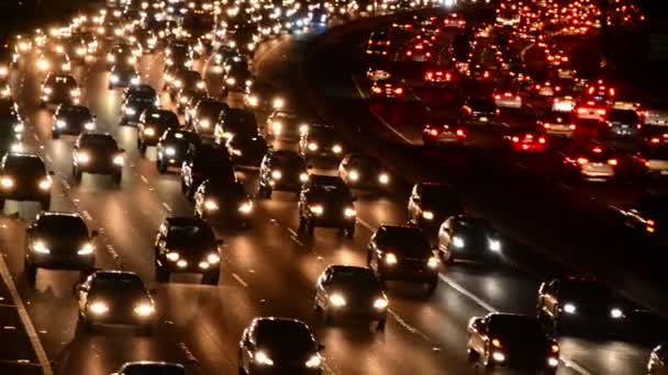 Tráfego rodoviário em Los Angeles — Vídeo de Stock