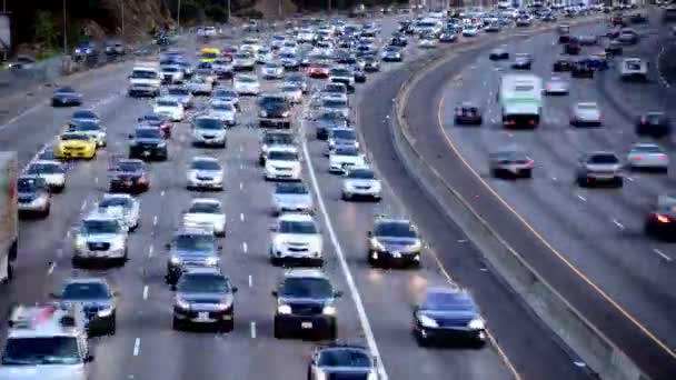 Traffico autostradale a Los Angeles — Video Stock