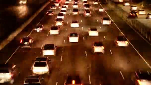 Freeway Traffic in Los Angeles — Stock Video