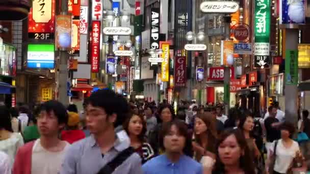 Quartier commerçant occupé de Shibuya — Video