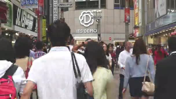 Quartier commerçant occupé de Shibuya — Video