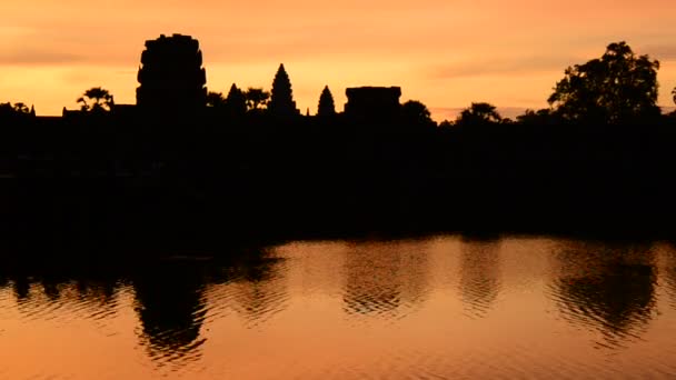 Silhouettes des principaux bâtiments du Temple — Video