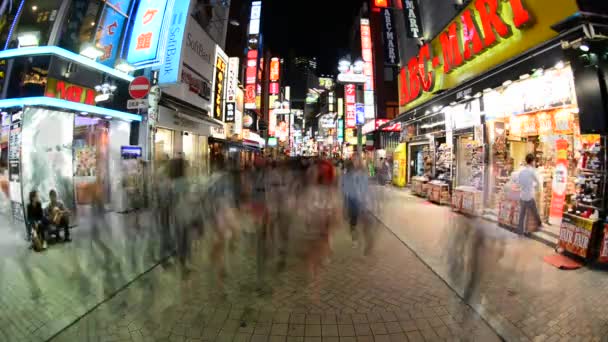 Ocupado Shinjuku Entertainment — Vídeo de Stock