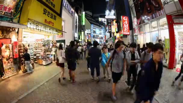 Meşgul Shinjuku eğlence — Stok video