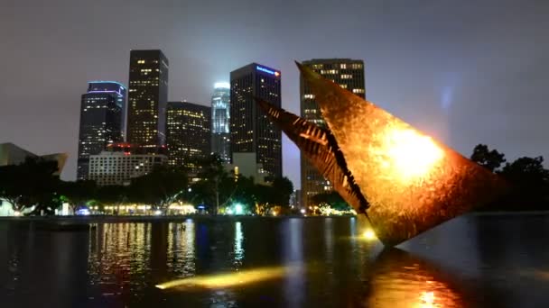 Escultura DWP, Centro de Los Angeles — Vídeo de Stock