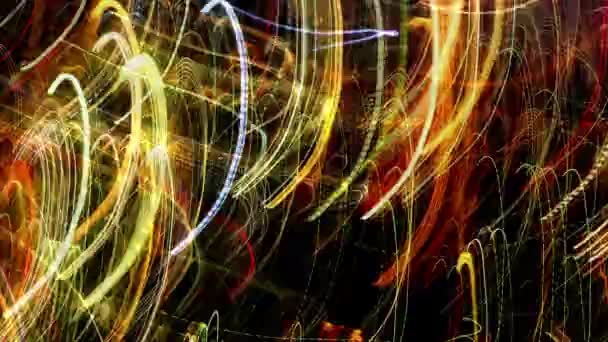 Експериментальні абстрактні світлові візерунки — стокове відео