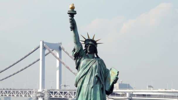 Replica Statue of Liberty — Stock Video