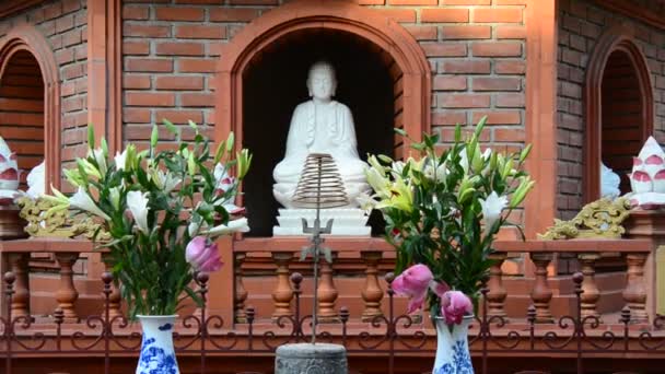 Templo de la pagoda Tran Quoc — Vídeo de stock