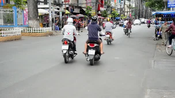 바쁜 거리에 교통 — 비디오