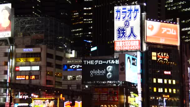 Elfoglalt Shinjuku szórakozás — Stock videók