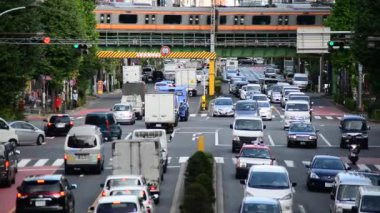 Yukarıdan meşgul Bulvarı'nda trafik