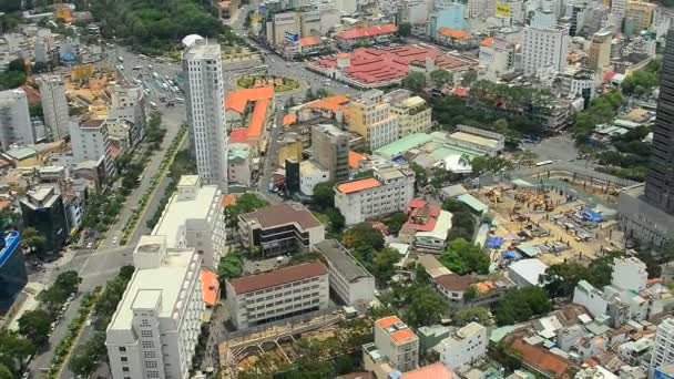 Vista de Saigón en Vietnam — Vídeos de Stock