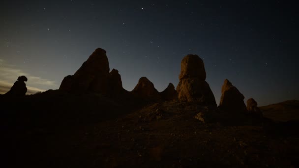 Tronas pinnacles, kalifornische Wüste — Stockvideo