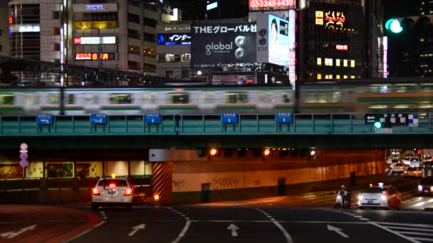 Geschäftige shinjuku Unterhaltung — Stockvideo