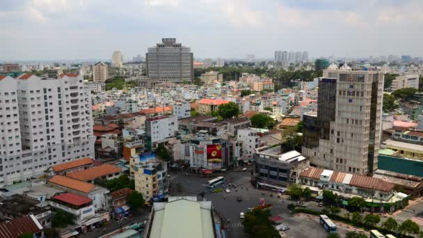 Vista de Saigon no Vietnã — Vídeo de Stock