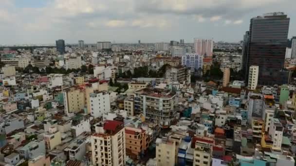 Вид на Сайгон во Вьетнаме — стоковое видео