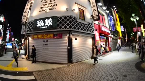 Drukke Shinjuku Entertainment — Stockvideo