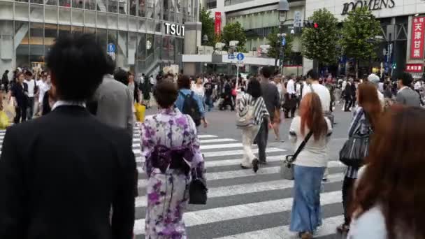 Busy Shibuya Crossing — Stock Video