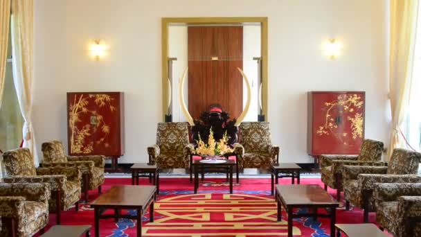 Salón de recepción de presidentes en el Palacio de la Independencia — Vídeos de Stock