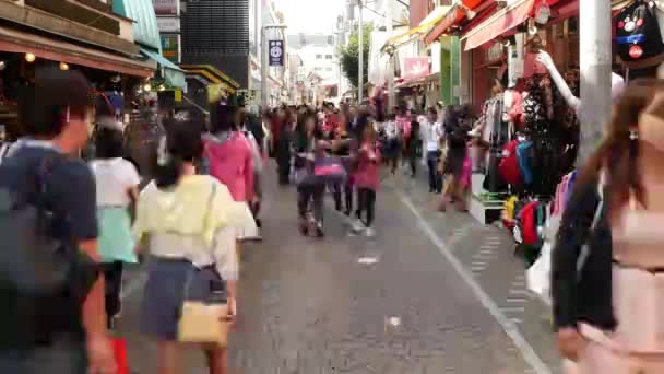 Fullsatt Takeshita Street — Stockvideo