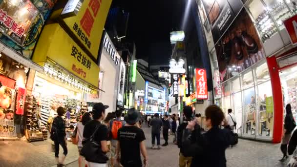 Elfoglalt Shinjuku szórakozás — Stock videók