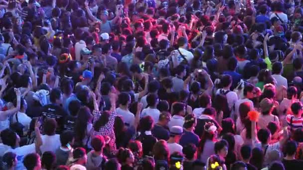 電子音楽祭で混雑 — ストック動画