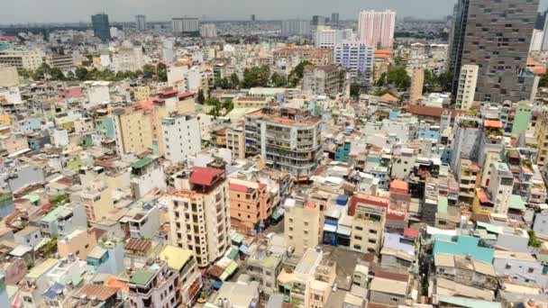 Vista de Saigón en Vietnam — Vídeo de stock