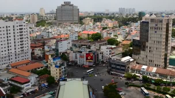 Weergave van Saigon in Vietnam — Stockvideo