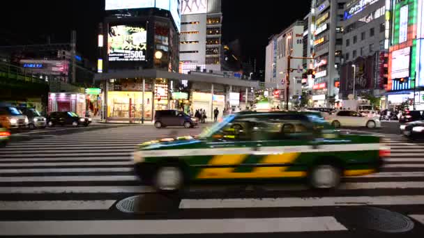 Zaneprázdněný Shinjuku zábava — Stock video