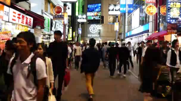 Busy Shibuya Shopping District — Stock Video