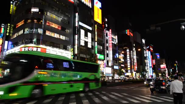 Intrattenimento Shinjuku occupato — Video Stock