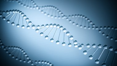 DNA arka plan - 3d çizim