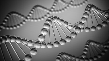 DNA arka plan - 3d çizim