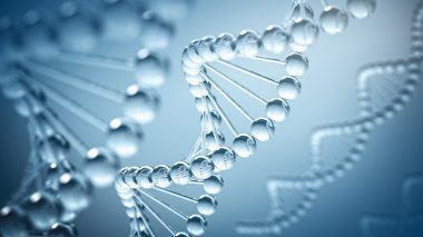 DNA arka plan - 3d çizim