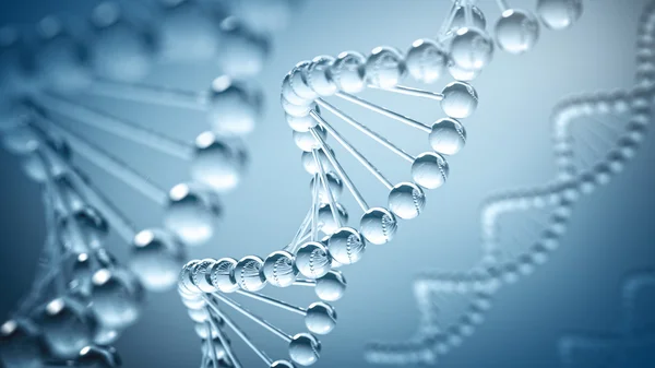 Фон ДНК - 3d иллюстрация Стоковое Фото
