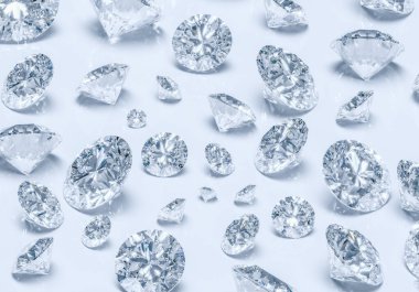 Parlak Parlak Elmas, Beyaz Arkaplan Kesimi, Kristal Arkaplan