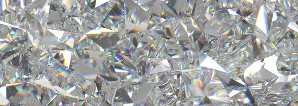 Bella brillante sfondo di diamante bianco - sfondo di cristallo bianco — Foto Stock