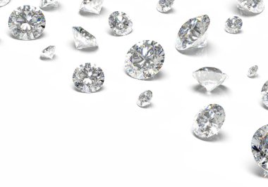 Parlak Parlak Elmas, Beyaz Arkaplan Kesimi, Kristal Arkaplan