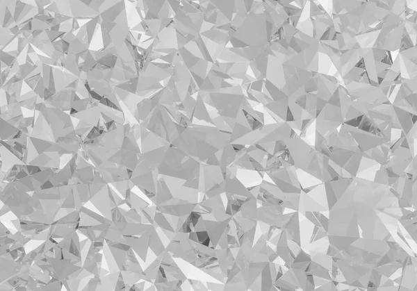 Vacker 3D Rendered Shiny Diamond i lysande skära på vit bakgrund, Crystal Bakgrund — Stockfoto