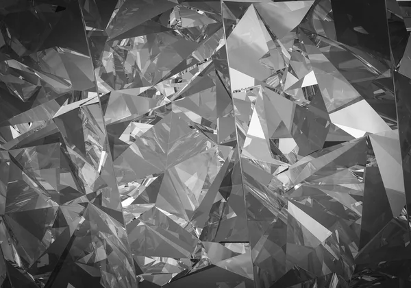Diamante brilhante renderizado 3D bonito no corte brilhante no fundo branco, fundo de cristal — Fotografia de Stock