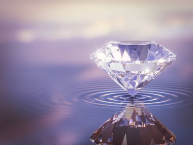 Güzel 3D Yapılmış Parlak Elmas Siyah Arkaplan, Kristal Arkaplan Parlak Kesimi