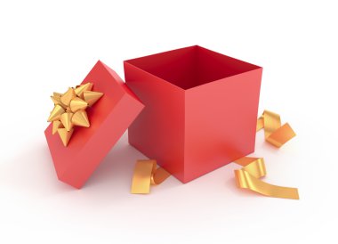 Büyük Noel unwraped mevcut kutu