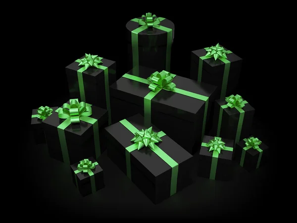 Karácsonyi ajándékokat háttér — Stock Fotó